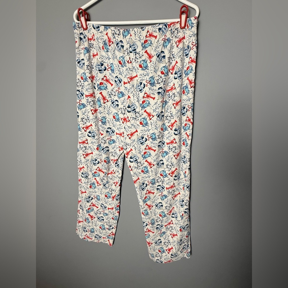 Lands End Seaside Sleeping Pants Holiday Edition 🦞 Women's Sz M 29" Inseam 🦀 - Picture 3 of 3